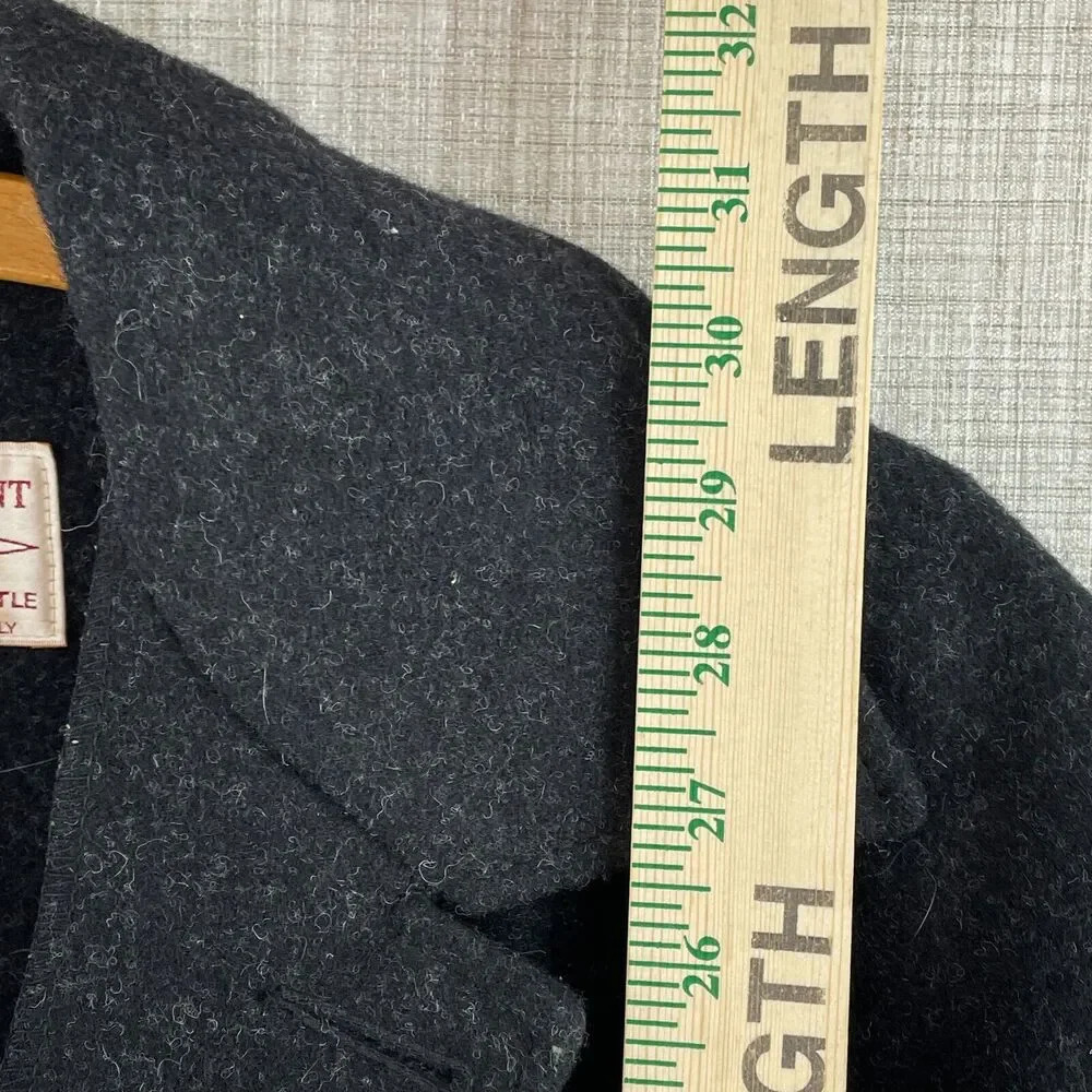 Vintage CC Filson Wool Double Packer Mackinaw Mens 42 Charcoal Excellent c151 - Picture 4 of 10